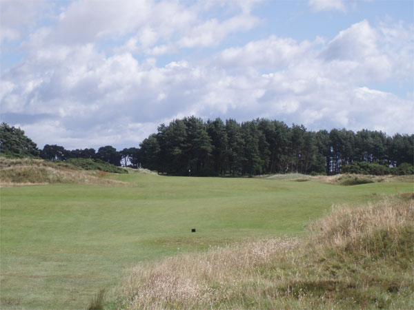 View from the start of the fairway on the par four seventh.