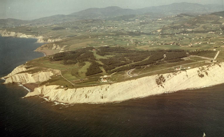Aerial view of Neguri, chosen ground by Colt and Arana for a course that was eventually built in 1960.