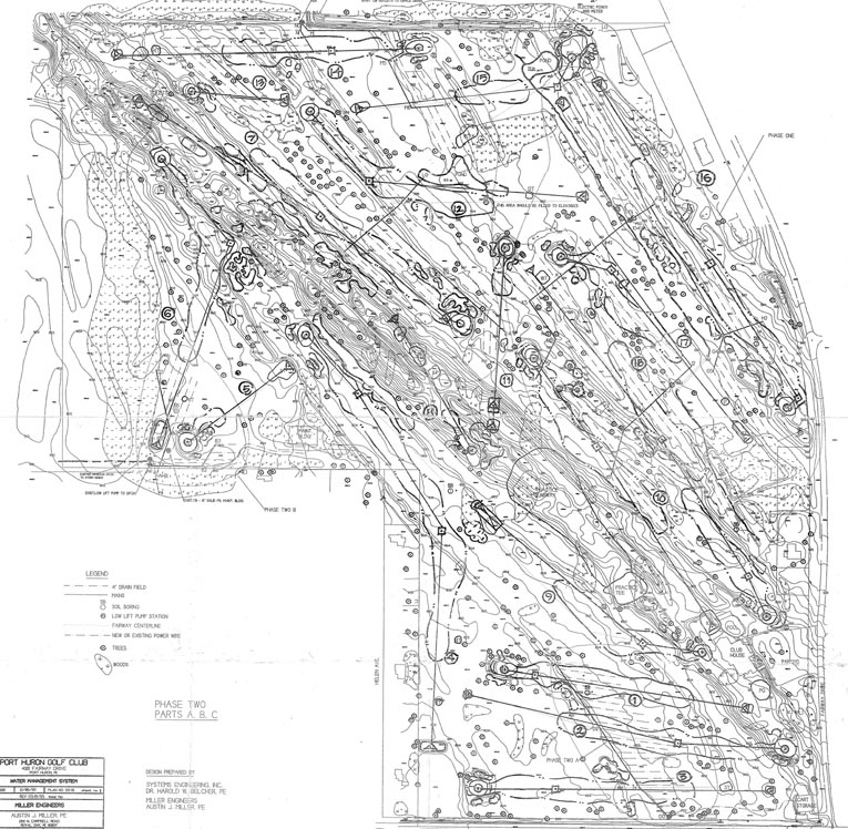 1995 topographical drawing w/David Pandel Savic 2002 MP sketch overlaid PHGC